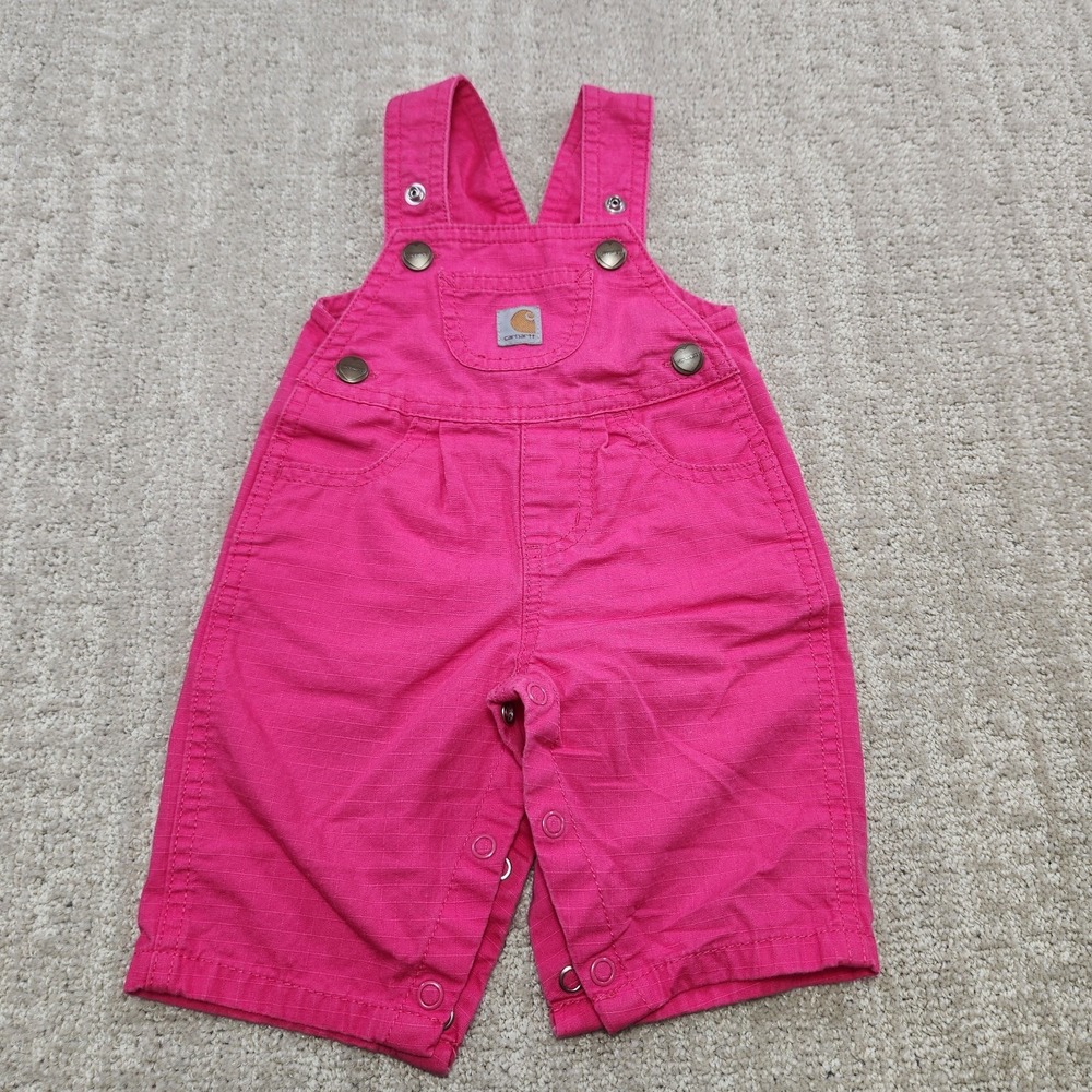 Carhartt Kids Bright Pink Overalls